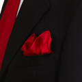 Red Silk Pocket Square